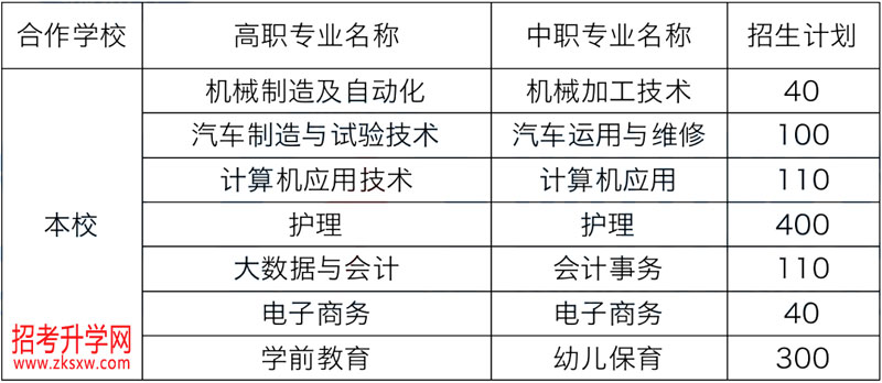 四川应用技术职业学院2022年五年制大专招生计划